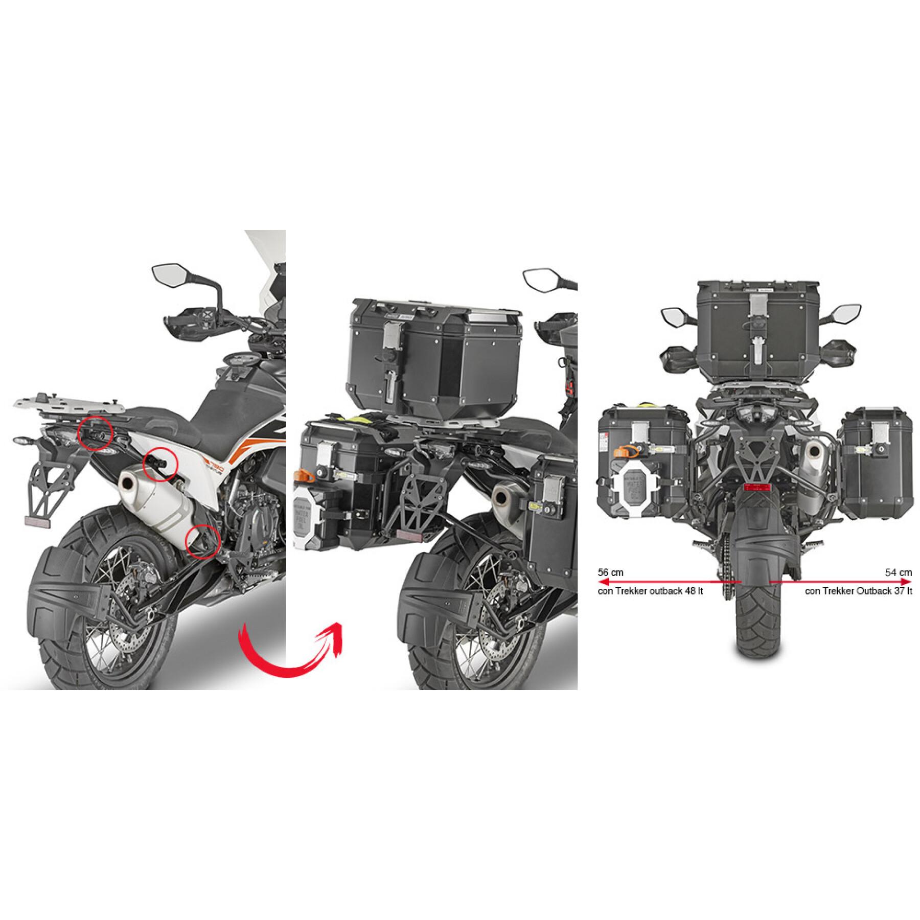 Szybki uchwyt na kufry motocyklowe Givi Pl One Fit Givi Monokey Cam-Side Ktm 790 Adventure (19 À 20)